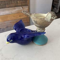Bird Votive Candle Holders - $8 for pair total 