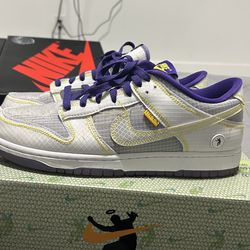 Union LA x Nike Dunk low Court Purple size 10