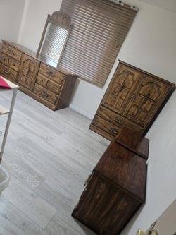 Bedroom Set Solid Wood