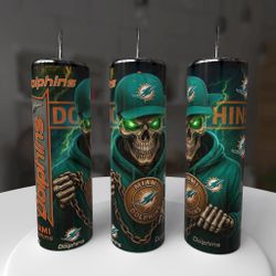 Miami Dolphins Football Tumbler
