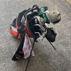 14 Golf Clubs With Stand Bag