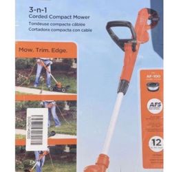 BLACK+DECKER MTE912 12 inch Corded Electric 3-in-1 Trimmer and Mower