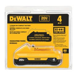 (NEW)  DeWalt 20V MAX Compact Battery ( 4AH Lithium Ion )