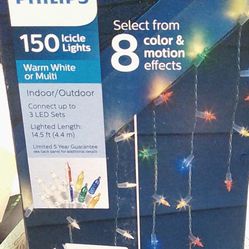 PHILIPS 100 LED Multicolor Faceted Mini Christmas Lights 