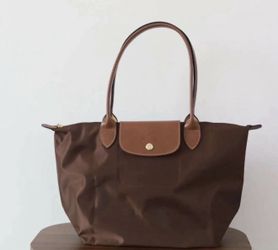 Longchamp Pliage Club Medium Tote Bag Brown Nylon New 