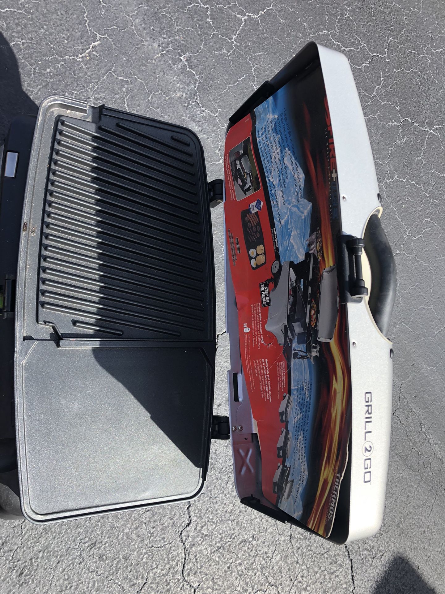 Thermos,Fire & Ice, Grill 2 Go. Portable grill with cooler. for Sale in