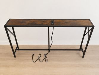 Sofa Table Behind Couch Power Socket 55x8x30