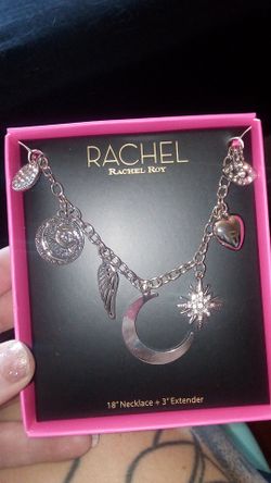 Rachel Roy Silver Charm Necklace 18"