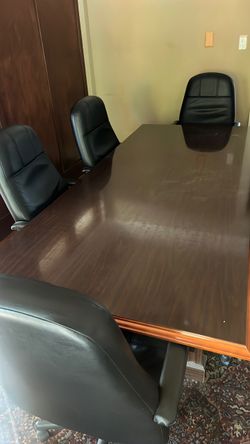Conference table and 6 chairs