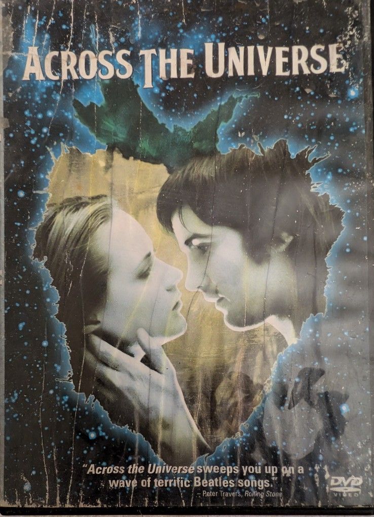 Across The Universe DVD Movie. Case Art In Bad Shape, DVD Mint, 133 Min, Color, PG13, 2007 Beatles