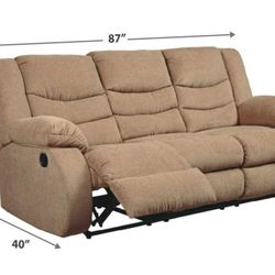 Tulen Mocha Reclining Sofa


