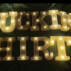 Light Up Letters… Perfect For 30th B-Day!