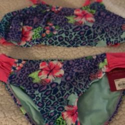 Little girls two piece bathing suit