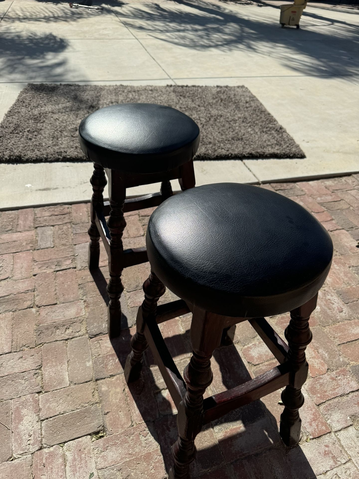 Two Stools With Table