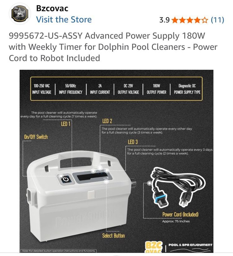 Advanced Power Supply For Dolphin Pool Cleaners ((contact info removed))