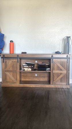 Farmhouse Entertainment Center – Wood TV Console
