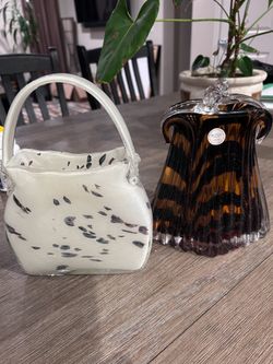 2pc Glass Decor