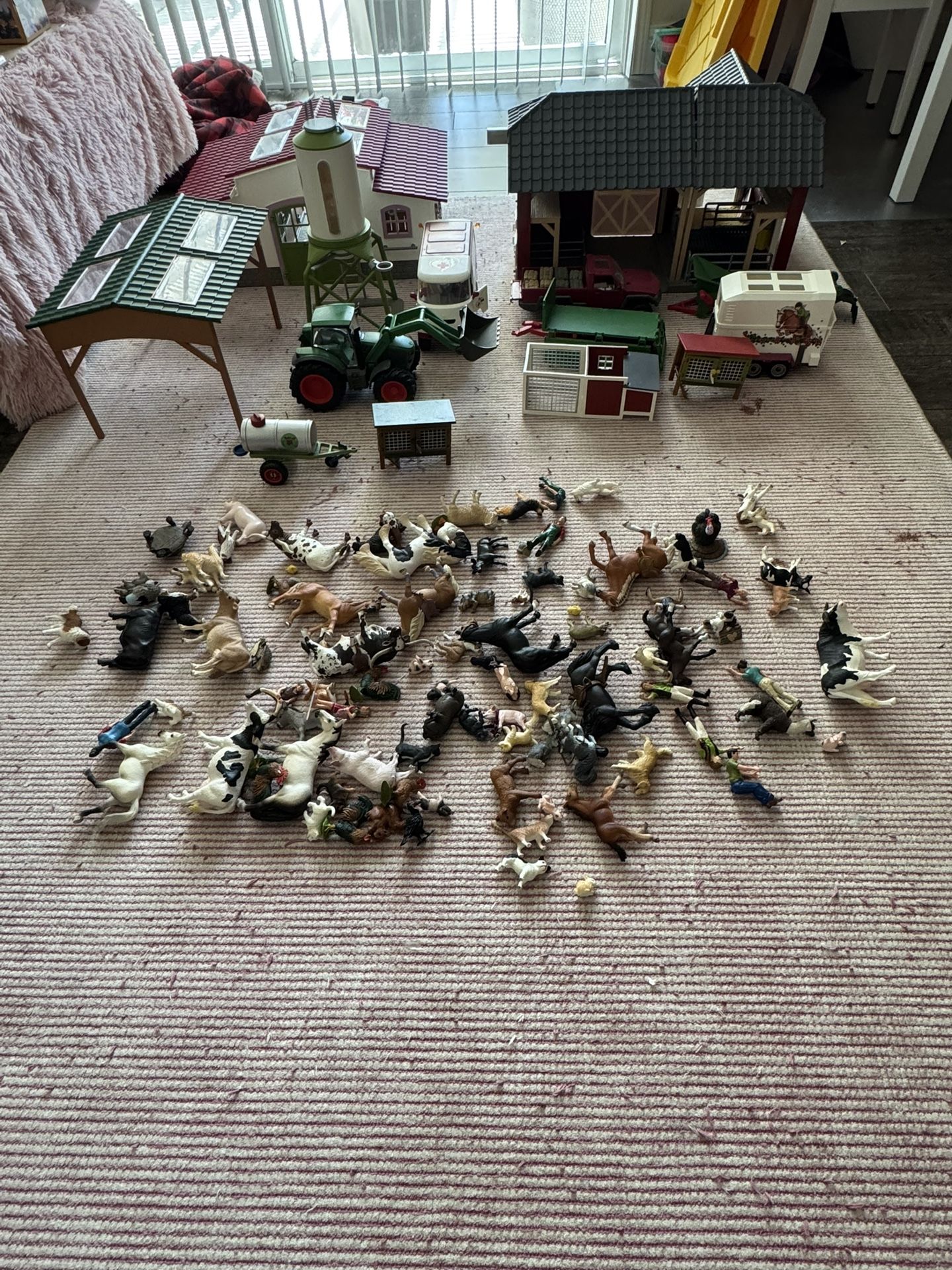 Large Schleich farm collection
