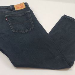 Levis Mens 38x30 Distressed Blue Jeans 100% Cotton