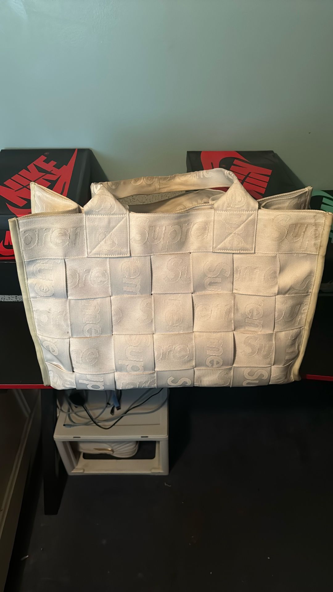 Supreme Woven Large Tote Bag