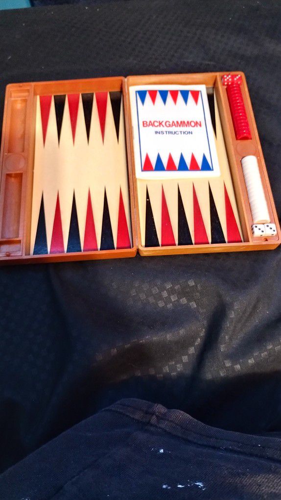Backgammon Vintage Travel Size