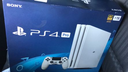 White PS4 Pro like new