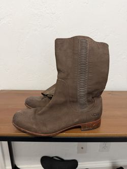 Ugg Leather Boots Size 10 Women