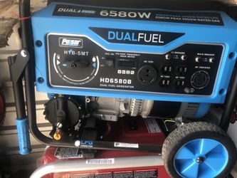 Pulsar 6,580/5,500-Watt Dual Fuel Gasoline/Propane Powered Recoil Start with cc