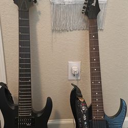 7 String And 6 String Electric Guitars