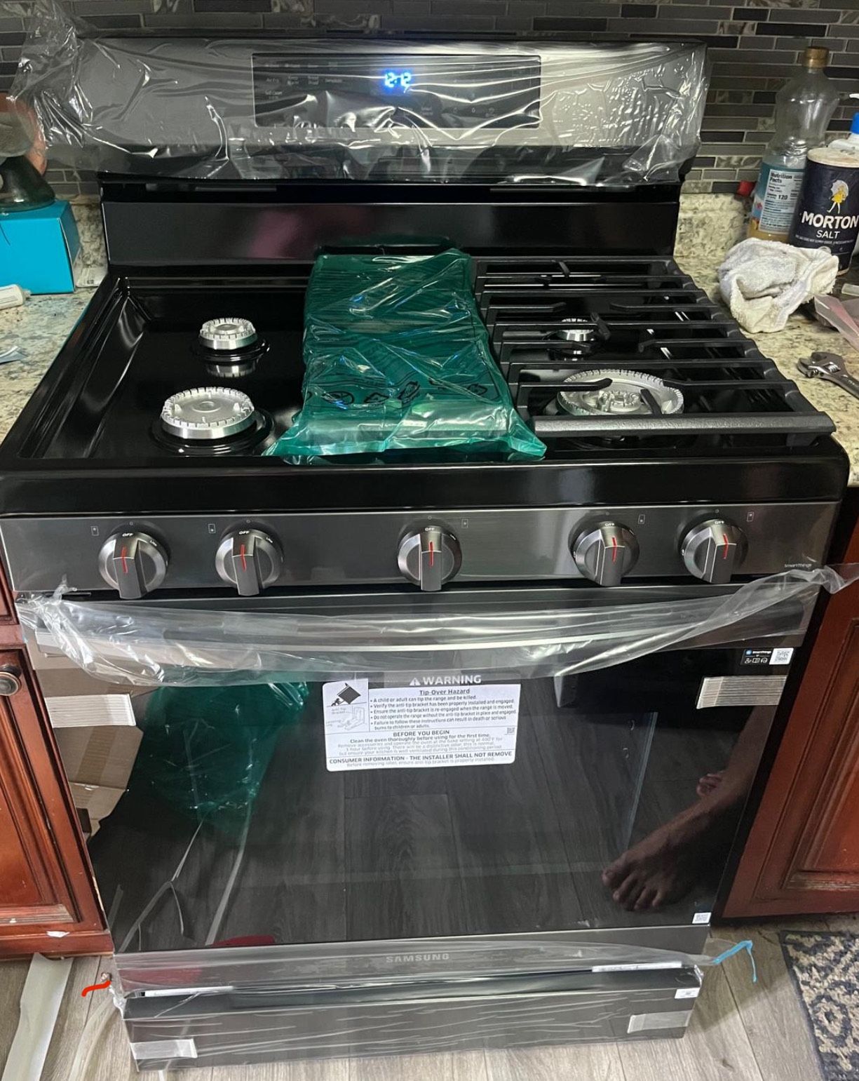 Samsung Air Fry Convection Oven Freestanding Natural Gas Range