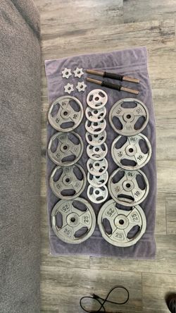 Weight Plates and Dumbbell Set 1 inch