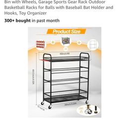 Garage Sports Gear Rack