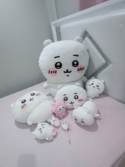 Chiikawa plushies