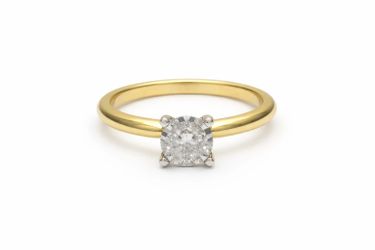 10K Yellow Gold 0.50 Ct Round Diamond Solitaire Ring Size 7 Classic Engagement