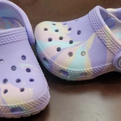 Rainbow Croc's Infant/Toddler Shoes BRAND NEW 
