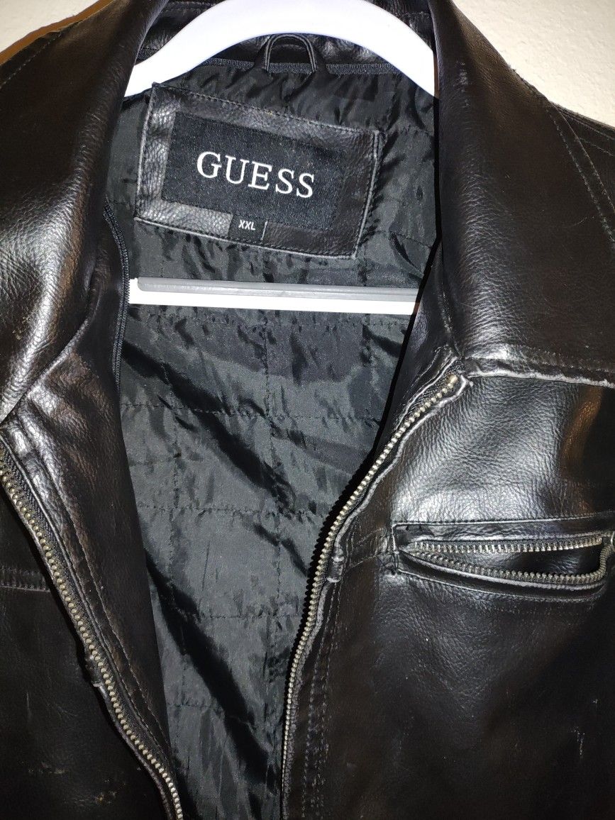 Guess Leather Jacket New