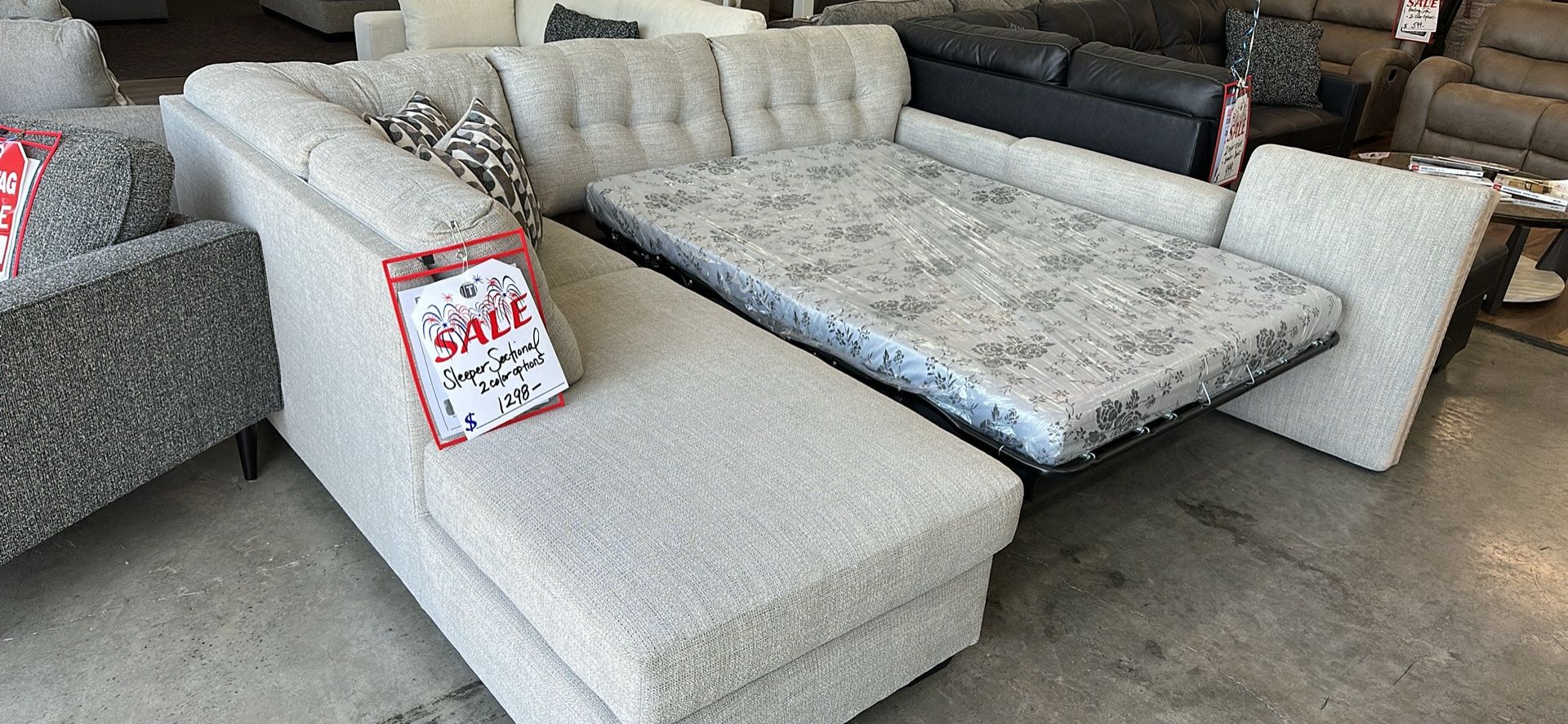 Sectional With Full Sleeper