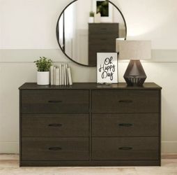 Oakwood six drawer drawer dresser