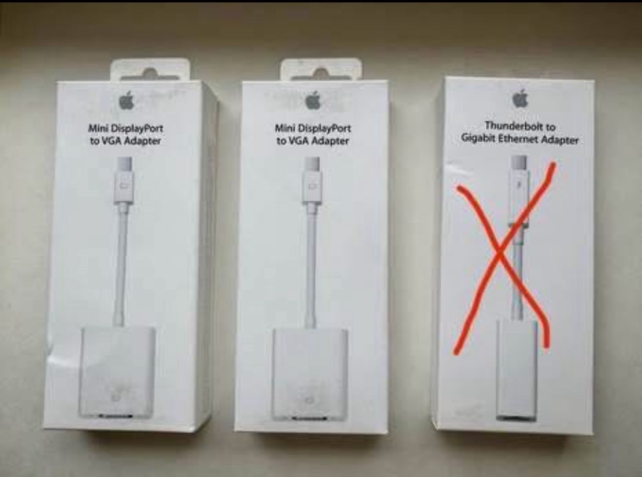 Unused Apple adaptors