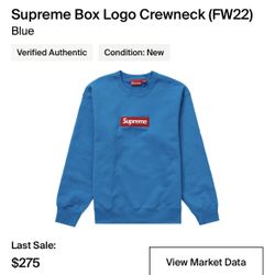 Supreme Blue Crewneck