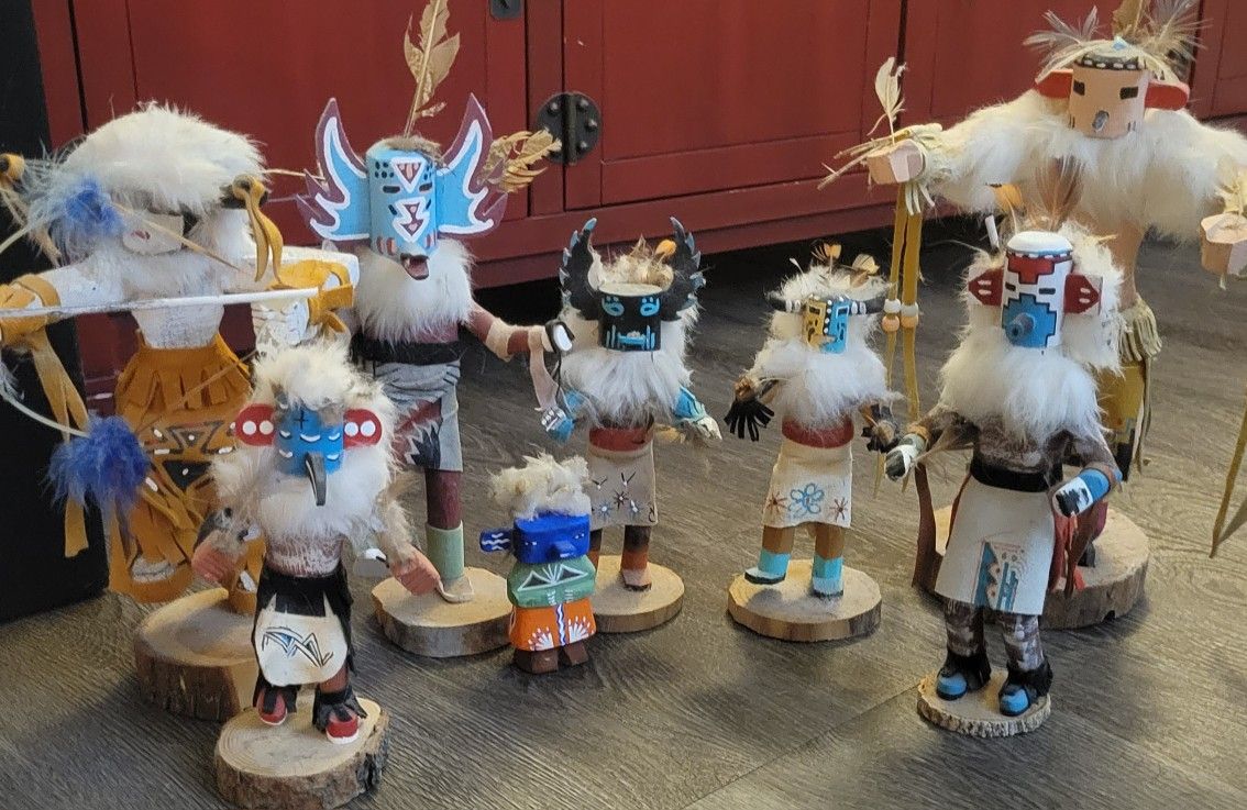 Kachina Dolls, Lot Of 8