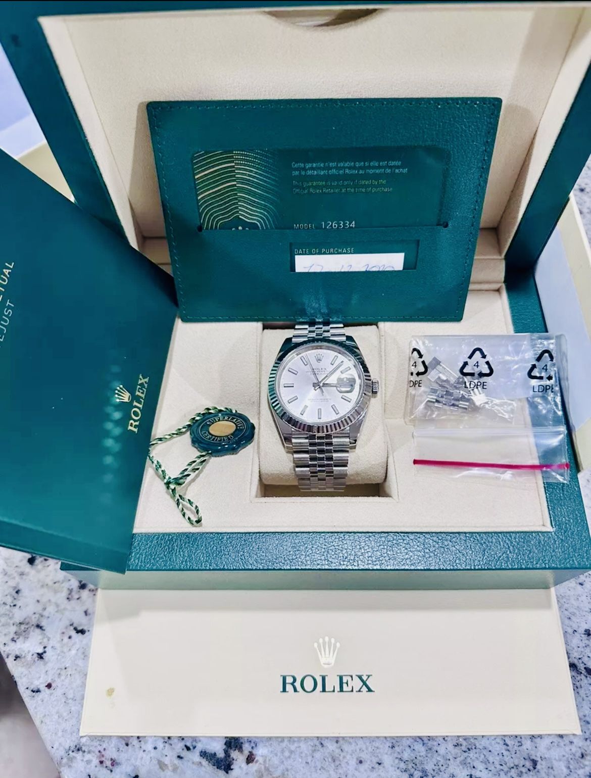 ROLEX Date Just 41mm 126334 *Complete Set*