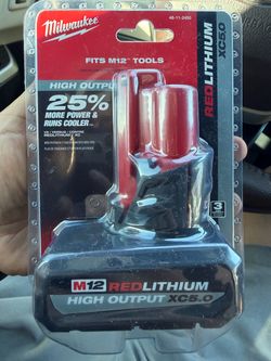 Milwaukee M12 12-Volt Lithium-Ion XC High Output 5.0 Ah Battery Pack