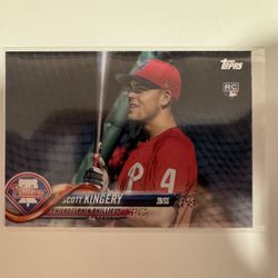 2018 Topps Update Series - Image Variation Scott Kingery #US14 Red Warmup Jersey (RC)