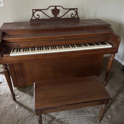 Piano and bench