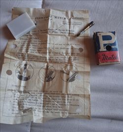 Vintage Permanent Match Lighter with Box and Instructions