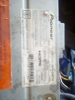Pioneer touch screen CD/DVD in dash