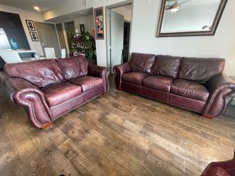 Leather Couch & Loveseat