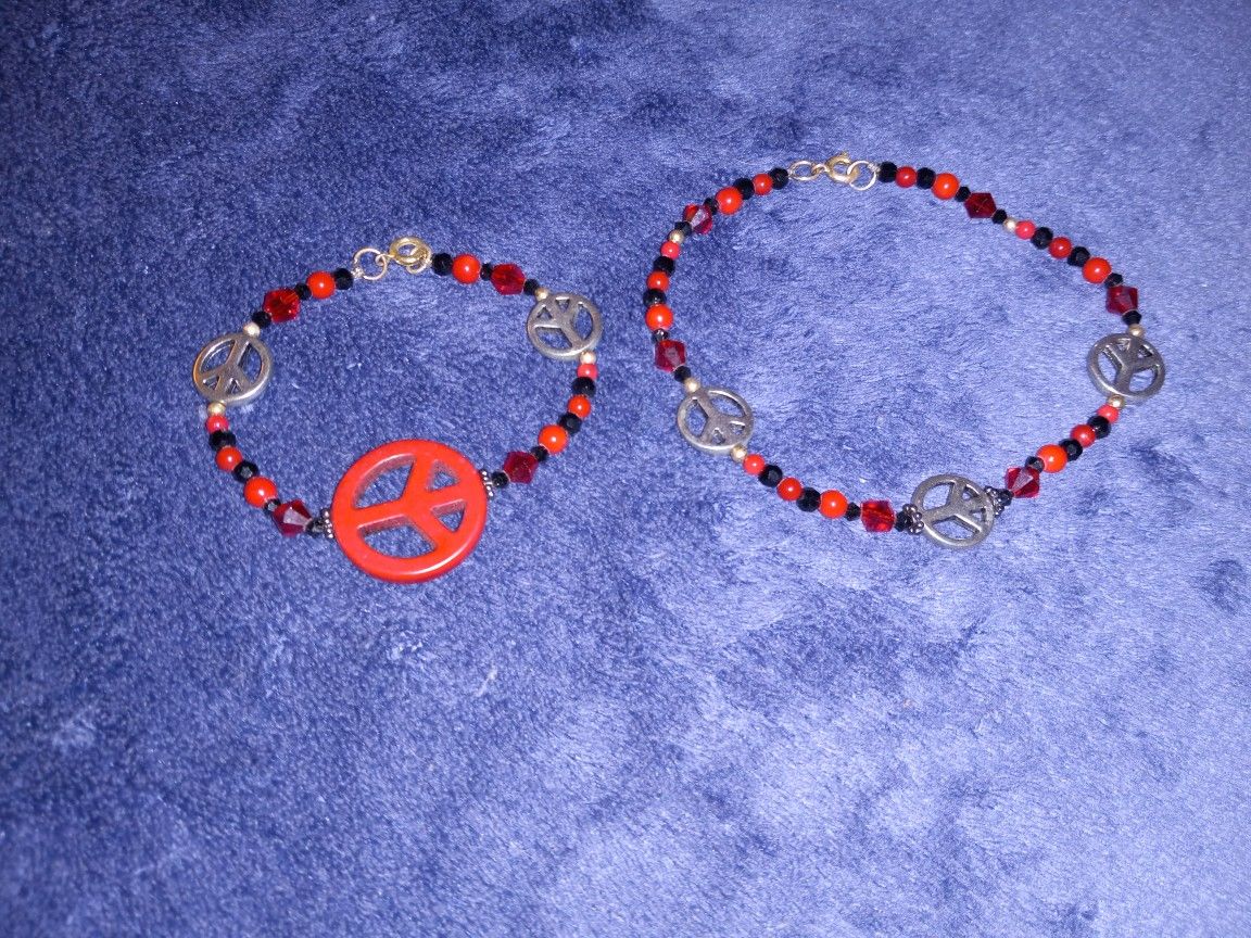 Red Peace Bracelet And Anklet