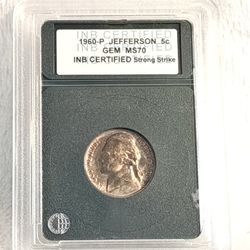 #573 Nickel 1960 P Coin 